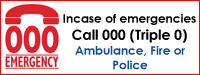 call 000 in any case of emergency